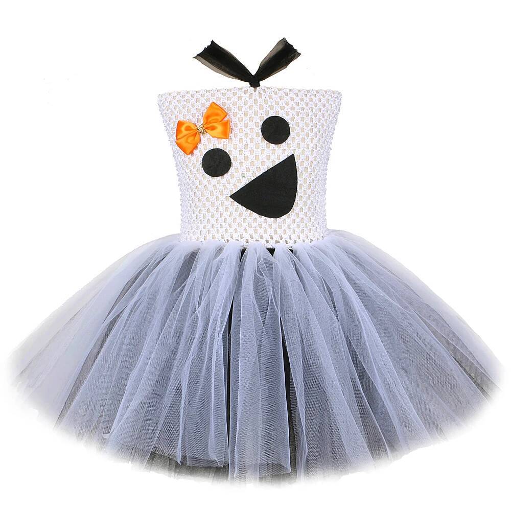 Baby Clothing Dresser - สีขาวสีดำ Ghost Tutu ชุดสำหรับเด็กทารกฮาโลวีนเครื่องแต่งกายสำหรับเด็กสาวแฟนซีชุดเด็ก Carnival Party