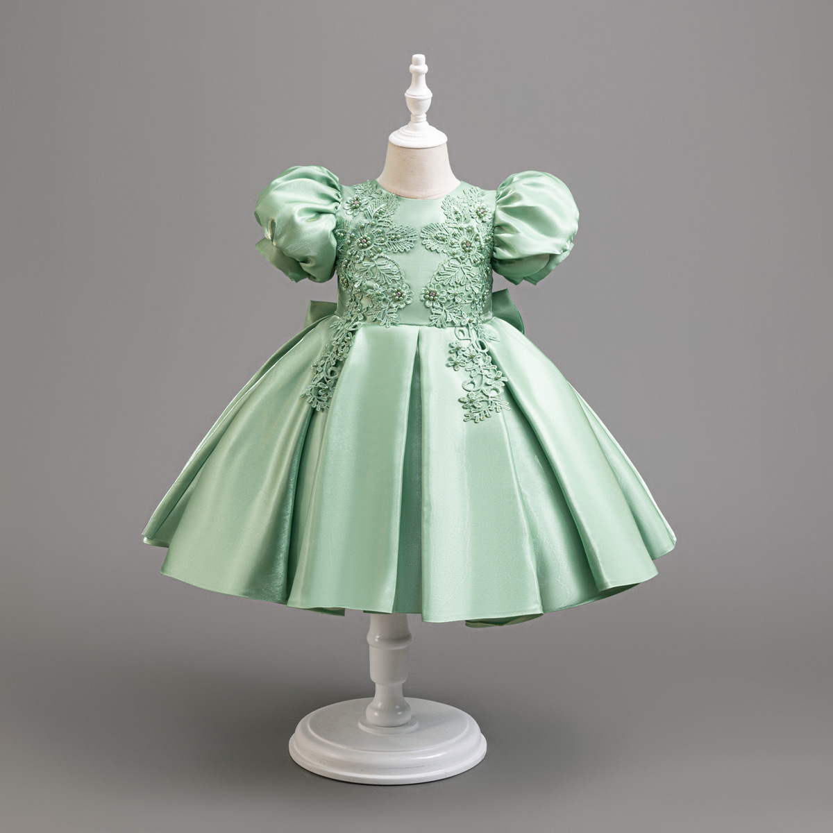 Baby Clothing Dresser - ใหม่สาวปาร์ตี้ชุดเด็กอย่างเป็นทางการชุดเด็กเทศกาลเสื้อผ้าเด็กหญิงเสื้อผ้า Puffy Sleeve