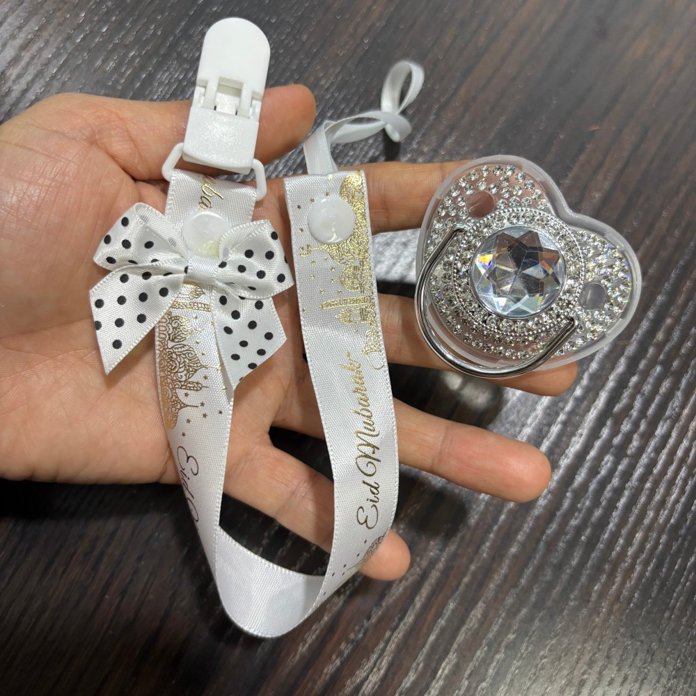 Baby Clothing Gift Set - จุกนมหลอกเด็กสีทองระยิบระยับพร้อมที่เก็บจุกนมหลอก ผลิตภัณฑ์ดูแลเด็กแรกเกิด - ดีไซน์เปล่งประกายไม่เหมือนใคร เป็นของขวัญที่ปลอบประโลมใจ
