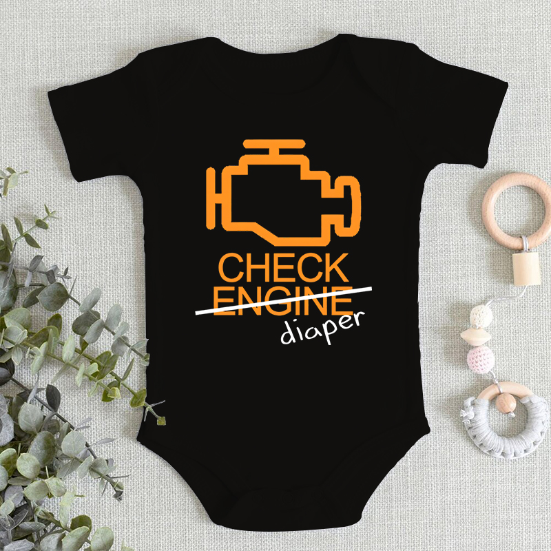 Baby Clothing Outlet - ชุดจั๊มสูทแขนสั้นลายตัวอักษรตลกๆ สำหรับเด็กผู้ชายและเด็กผู้หญิง เนื้อผ้านุ่มสบายผิว เหมาะสำหรับเด็กแรกเกิด ฤดูใบไม้ร่วง ทำจากผ้าฝ้าย