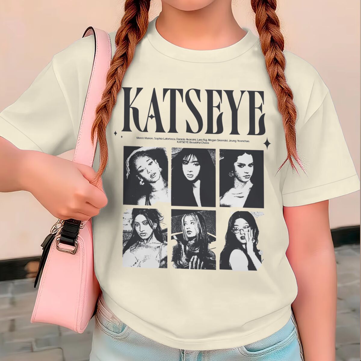 Baby Clothing Gift Set - KATSEYE พิมพ์ลายเสื้อฤดูร้อนสำหรับเด็กผู้หญิง Y2K สไตล์วินเทจเสื้อแขนสั้นคาทซีย์พิมพ์ลายเด็กเสื้อยืดผ้าฝ้ายเสื้อผ้าเด็กผู้หญิง