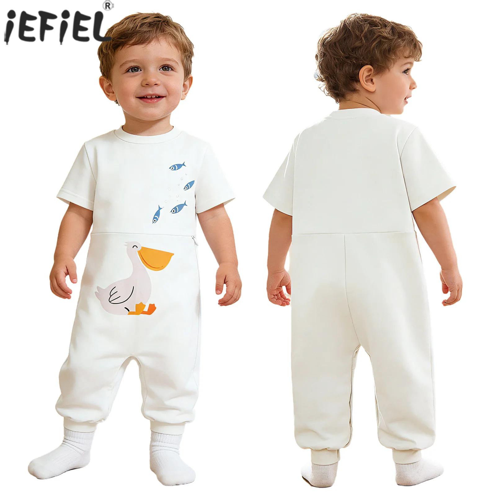 Baby Clothing Zipper - ชุดจั๊มสูทเด็กทารกชายหญิง สำหรับเด็กพิเศษ ช่วยในการปรับตัว แขนสั้น ซิปเป้า ช่วยให้สะดวกในการป้อนอาหาร