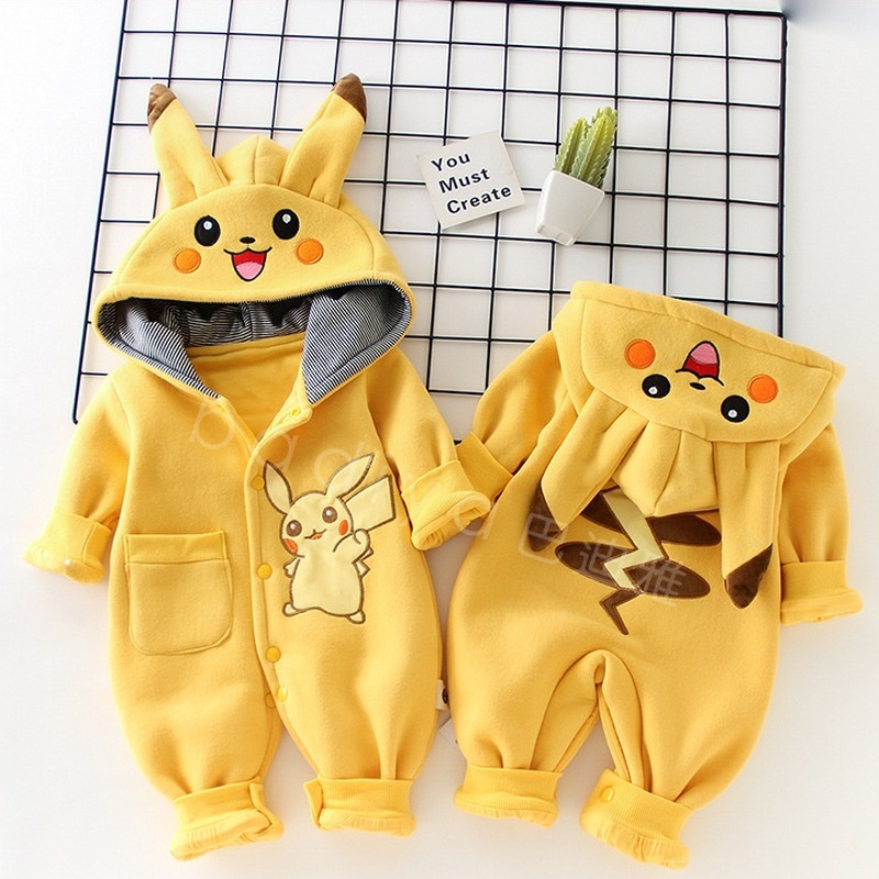 Baby Clothing Gift Set - การ์ตูนพ็อกเก็ตมอนสเตอร์ชุดนอนเด็กทารกแรกเกิดน่ารักฤดูหนาวแขนยาวเด็กเสื้อผ้าเด็กทารกเสื้อผ้าเด็กวัยหัดเดินชุดของขวัญ