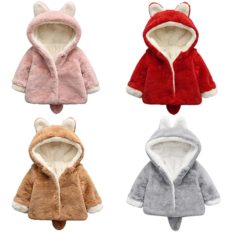 Baby Xmas Clothing - แจ็คเก็ตมีหูแมวน่ารักสำหรับเด็ก, เสื้อโค้ทเจ้าหญิงมีฮู้ดเสื้อผ้า balita perempuan เสื้อนอกเด็กฤดูหนาวฤดูใบไม้ร่วง