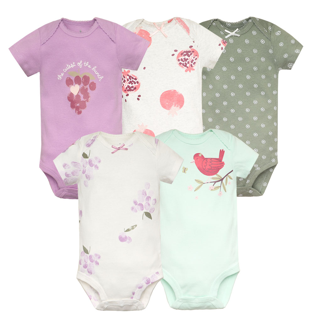 5ชิ้น/ล็อตเด็กบอดี้สูทแฟชั่นสา - Baby Clothing Outlet บทวิจารณ์และราคา