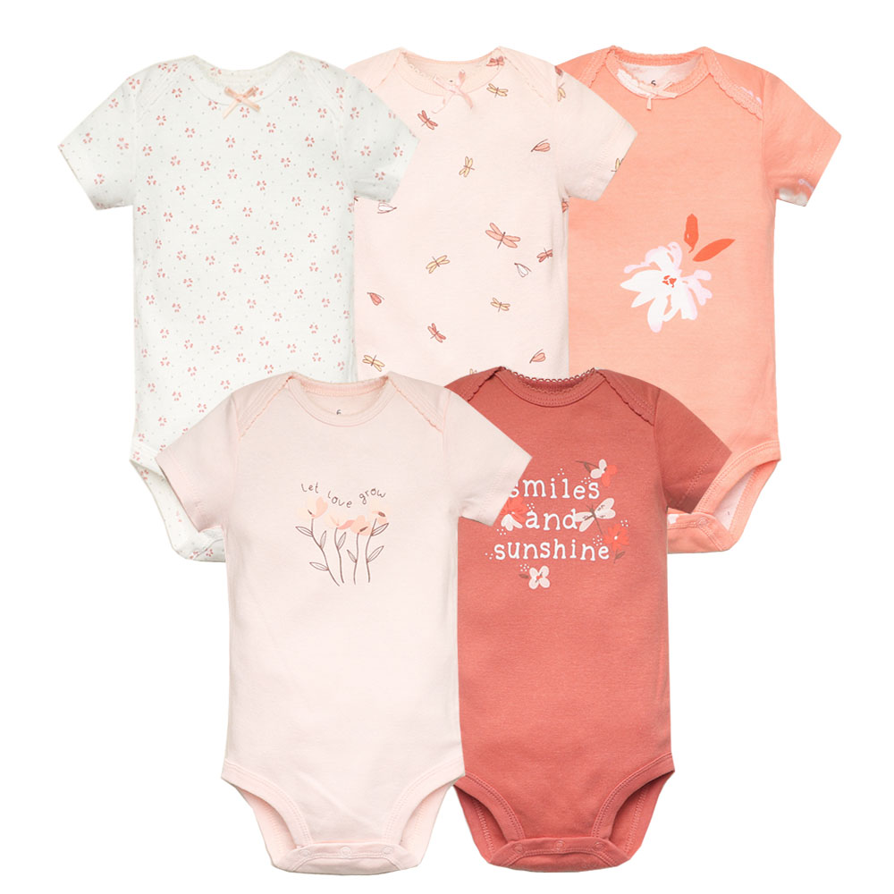 5ชิ้น/ล็อตเด็กบอดี้สูทแฟชั่นสา - Baby Clothing Outlet บทวิจารณ์และราคา