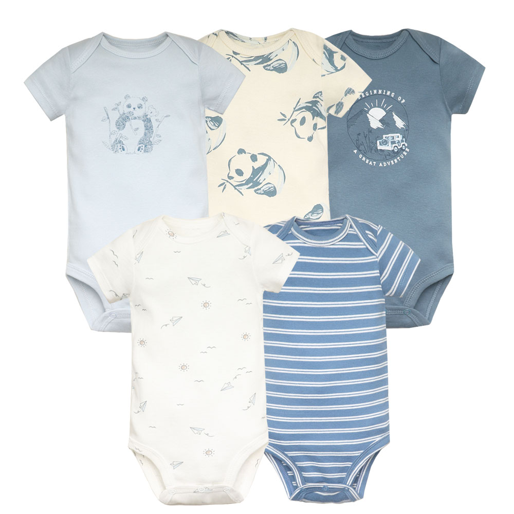 5ชิ้น/ล็อตเด็กบอดี้สูทแฟชั่นสา - Baby Clothing Outlet บทวิจารณ์และราคา