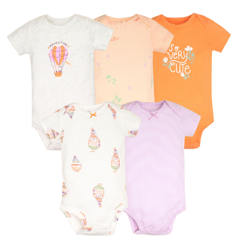 5ชิ้น/ล็อตเด็กบอดี้สูทแฟชั่นสา - Baby Clothing Outlet บทวิจารณ์และราคา