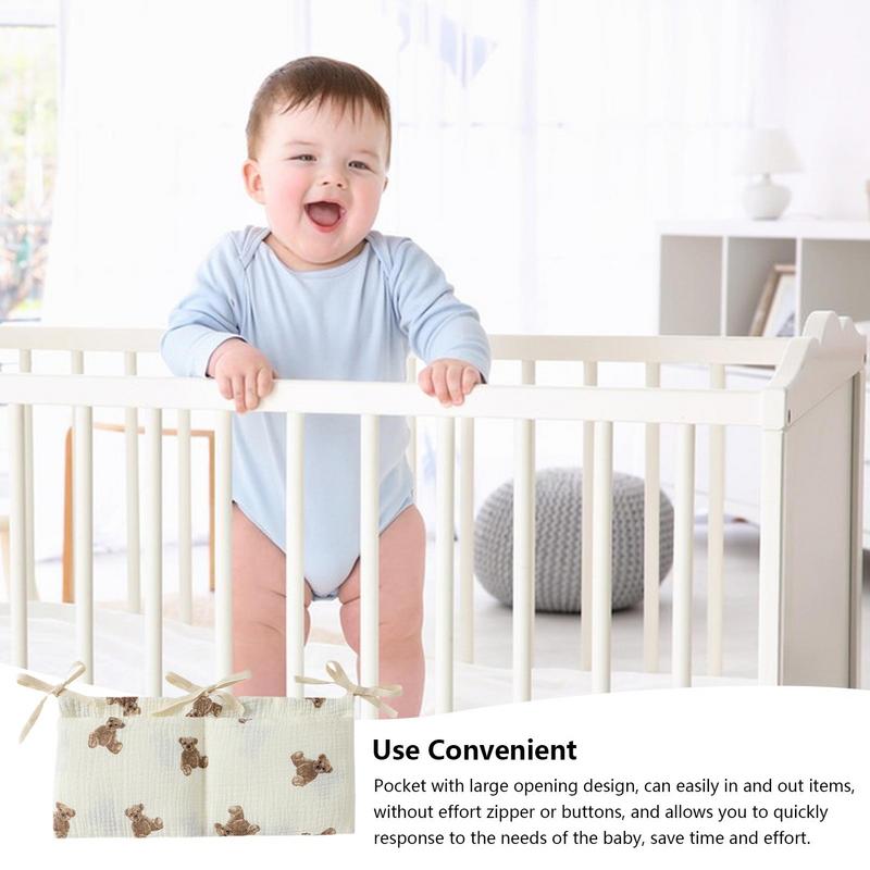 Baby Crib Organizer Cot Caddy  - Baby Clothing Zipper บทวิจารณ์และราคา