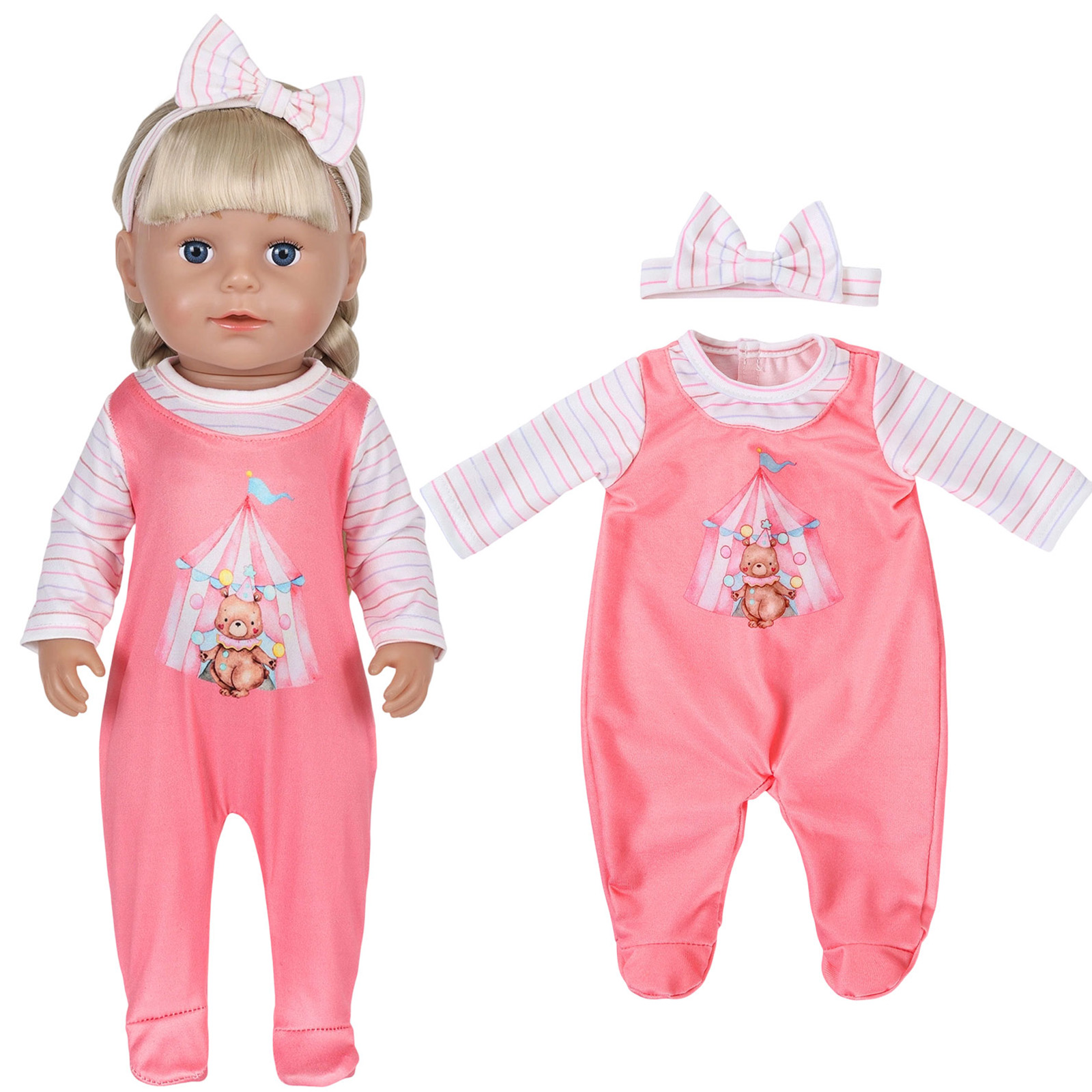 เสื้อผ้าตุ๊กตาสำหรับ 16-18 นิ้ - Baby Clothing Gift Set บทวิจารณ์และราคา