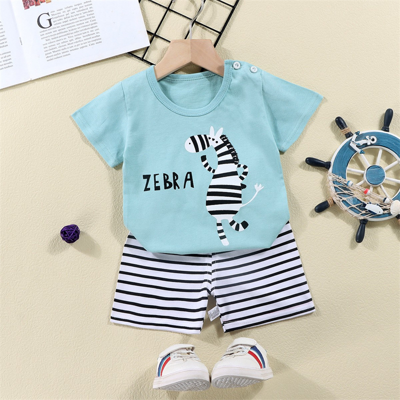 ผ้าฝ้ายTees + กางเกงขาสั้น 2 ช - Baby Clothing Gift Set บทวิจารณ์และราคา