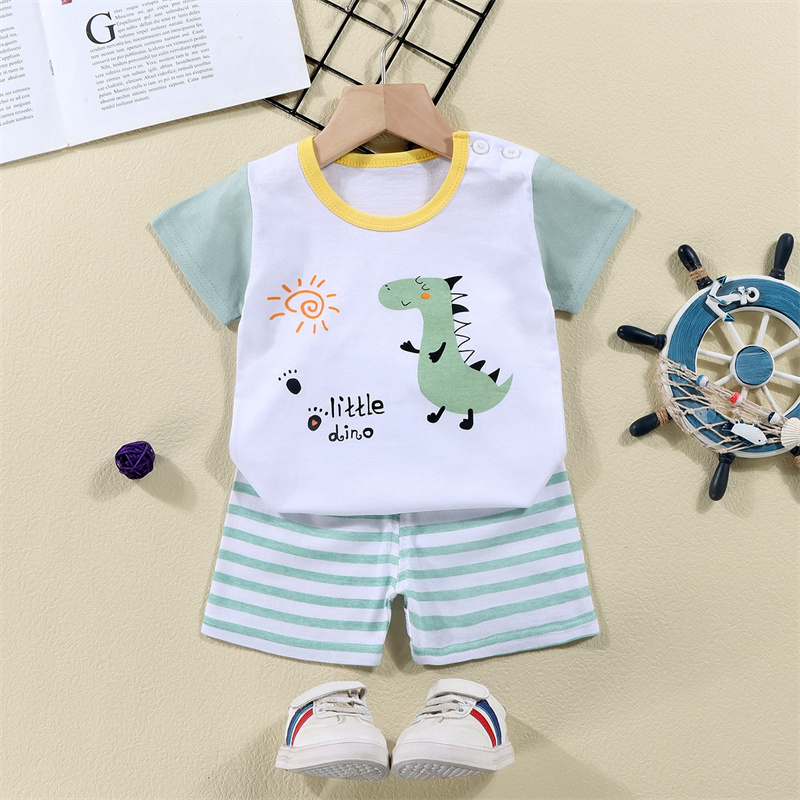 ผ้าฝ้ายTees + กางเกงขาสั้น 2 ช - Baby Clothing Gift Set บทวิจารณ์และราคา
