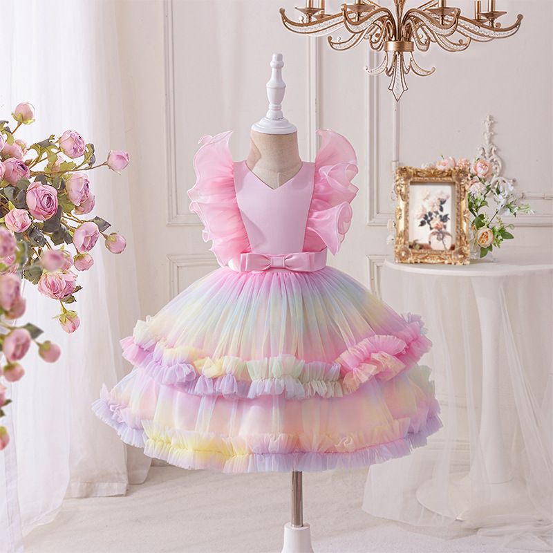 เด็กใหม่ตาข่ายชุดเจ้าหญิงสาวแฟ - Baby Clothing Dresser บทวิจารณ์และราคา