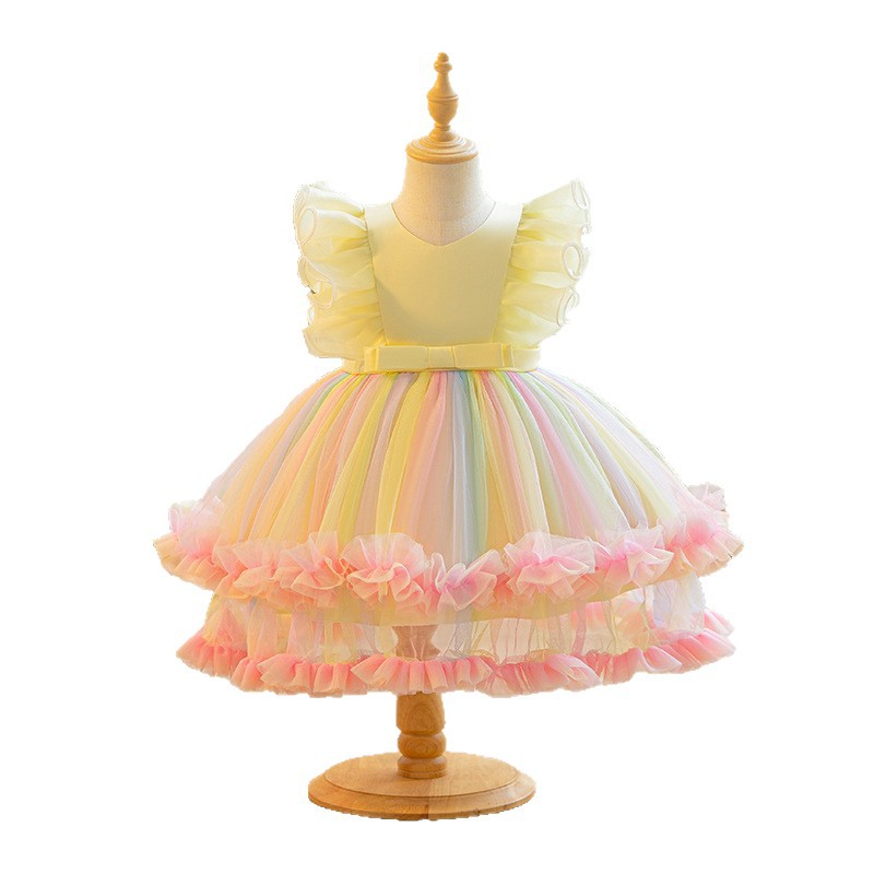 เด็กใหม่ตาข่ายชุดเจ้าหญิงสาวแฟ - Baby Clothing Dresser บทวิจารณ์และราคา