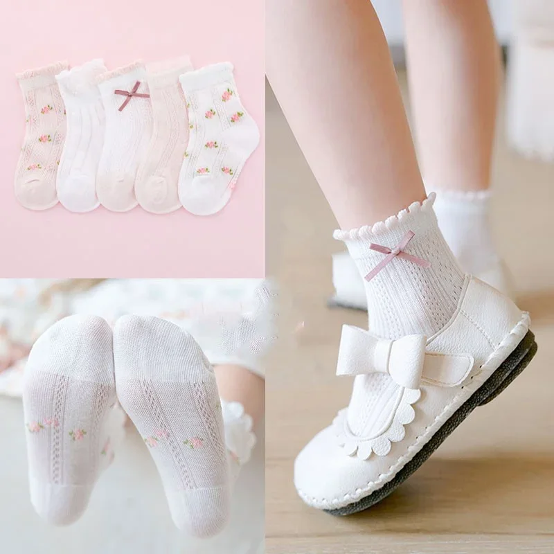 ถุงเท้าเด็ก 5 คู่/ล็อตฤดูใบไม้ - Baby Clothing Patterns Free บทวิจารณ์และราคา