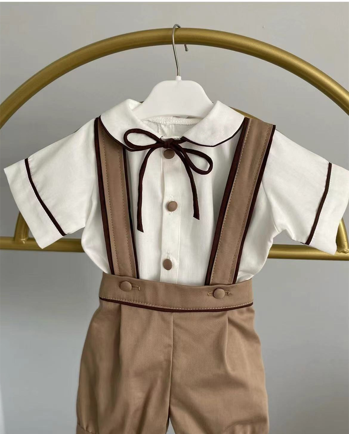 ชุดสูทเด็กผู้ชายวินเทจสีกากีสำ - Baby Xmas Clothing บทวิจารณ์และราคา